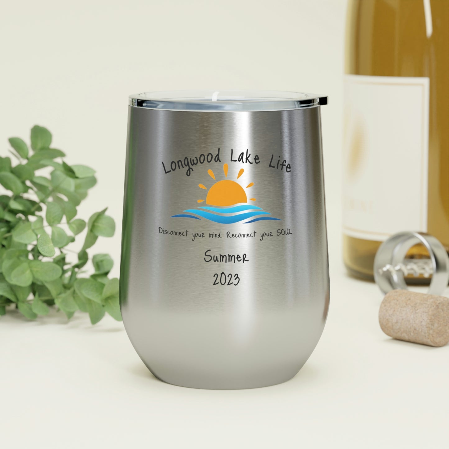 Longwood Lake Summer 2023 Special Edition 12oz Insulated Wine Tumbler