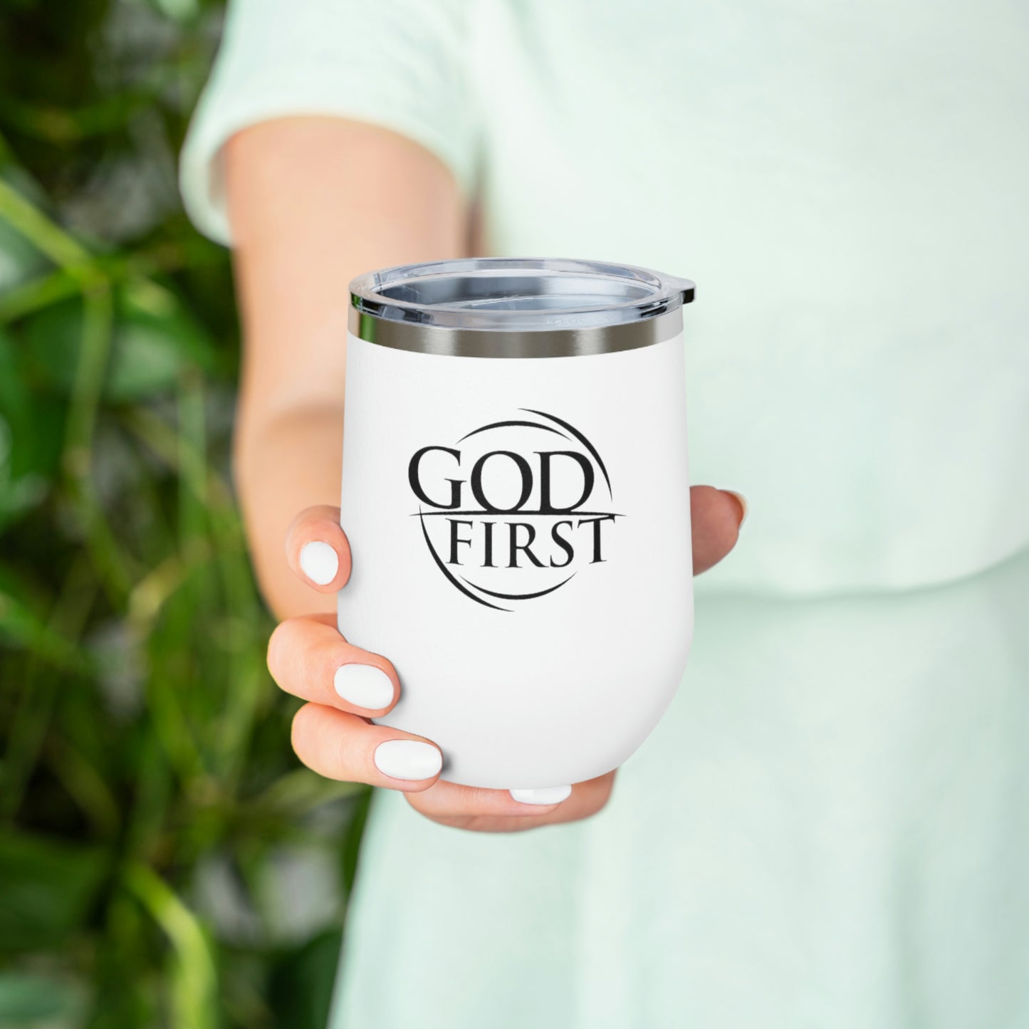 God First 12oz Insulated Wine Tumbler