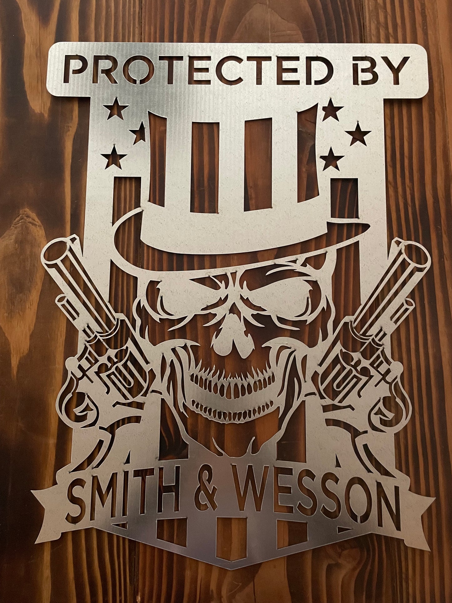 Protected by Smith & Wesson - Metal Art (Local pickup/delivery in NJ only)