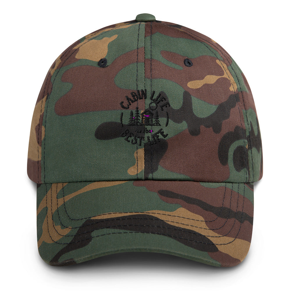 Cabin Life is the Best Life adjustable baseball cap
