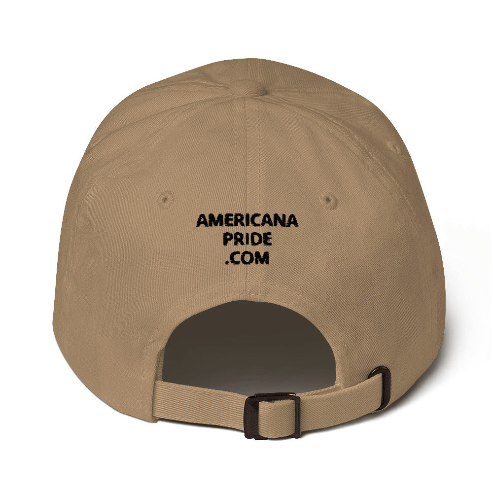 Fish On!  Adjustable baseball cap (black design)
