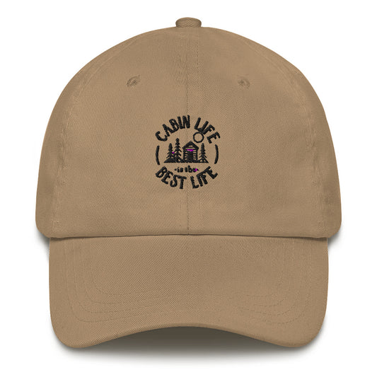 Cabin Life is the Best Life adjustable baseball cap