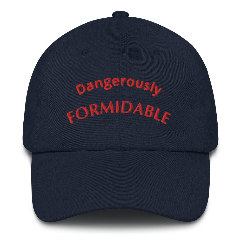Dangerously formidable baseball cap