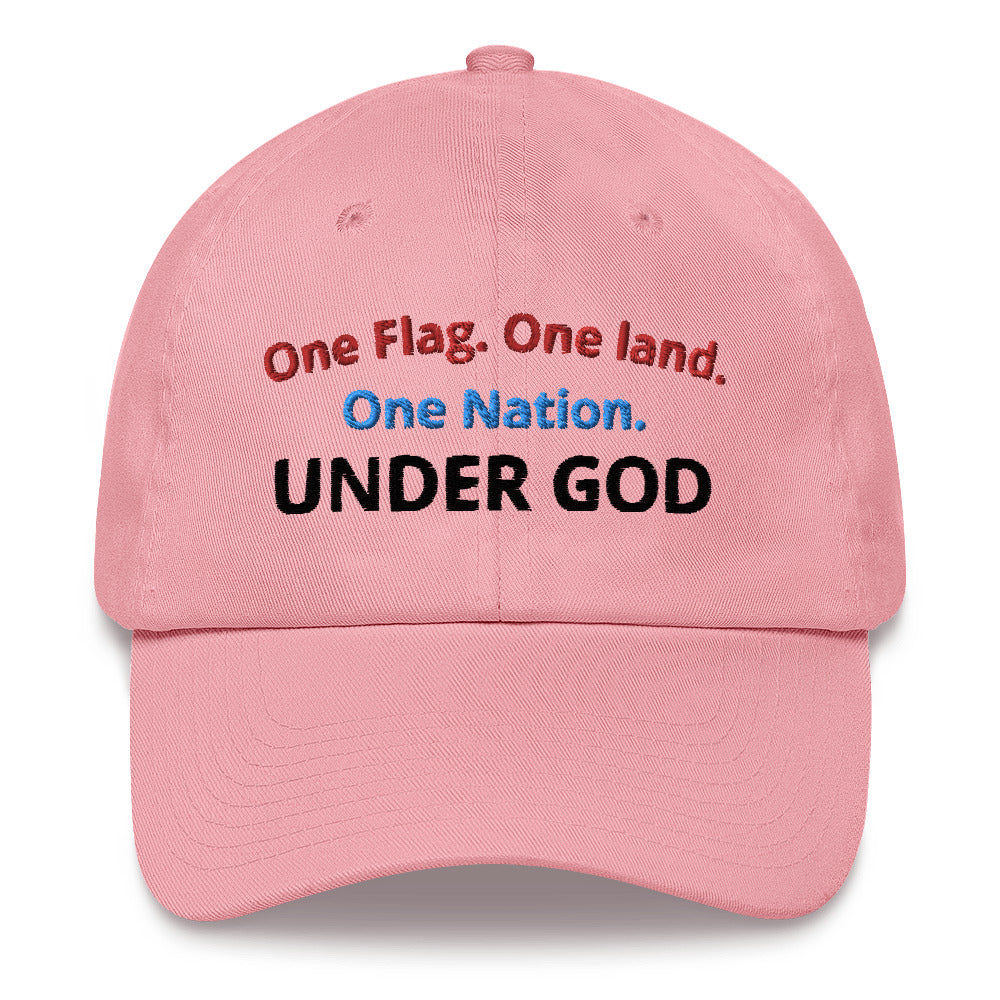One Land. One Nation. Under God. - Adjustable baseball cap