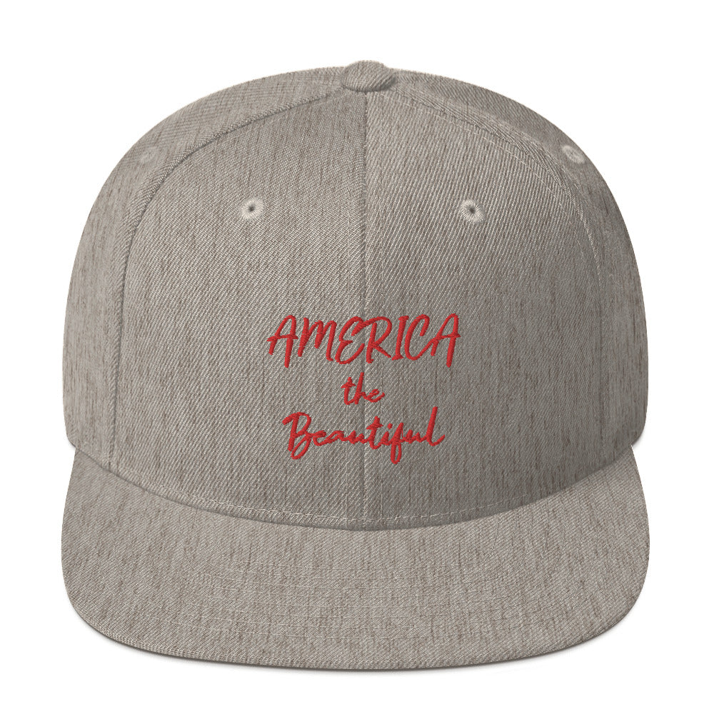 America the Beautiful Snapback Hat
