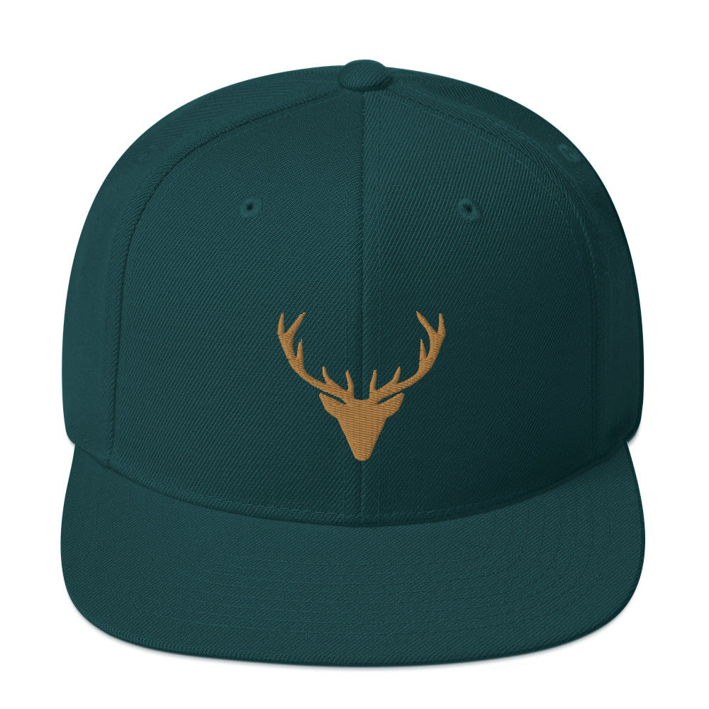 Deer Head Snapback Hat