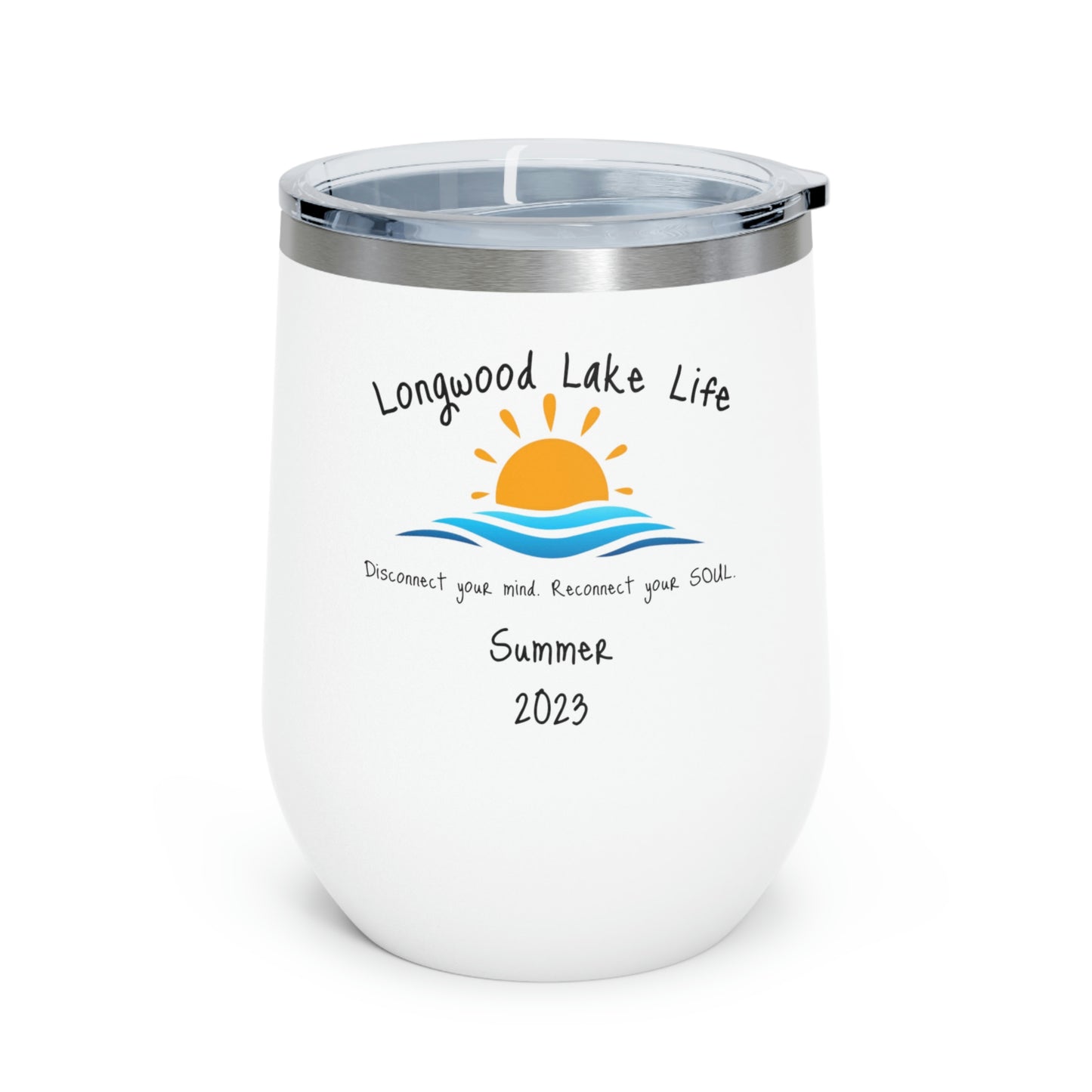Longwood Lake Summer 2023 Special Edition 12oz Insulated Wine Tumbler