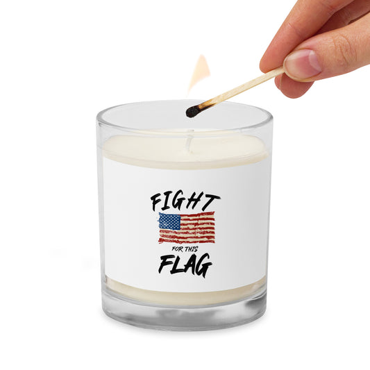 Fight for this Flag Glass jar soy wax candle