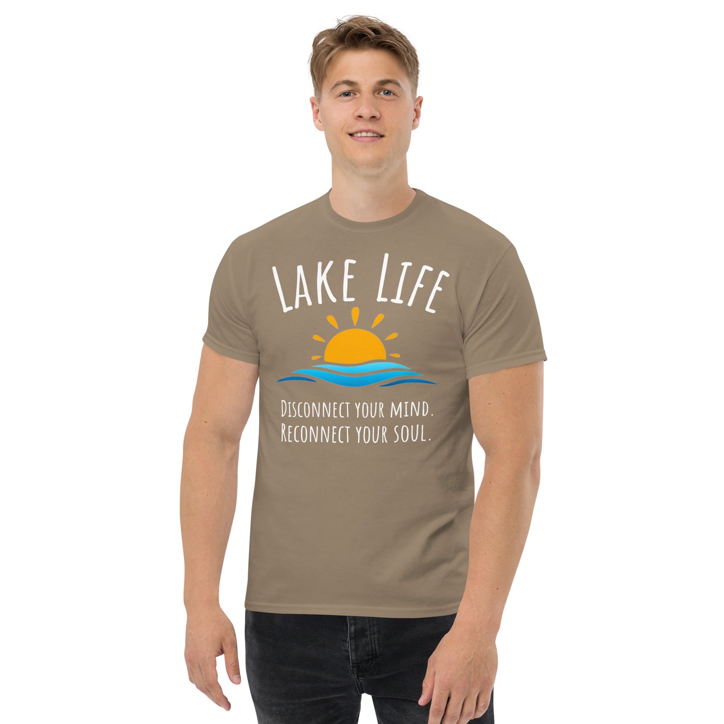 Lake Life - Disconnect your mind. Reconnect your soul Sunset classic tee