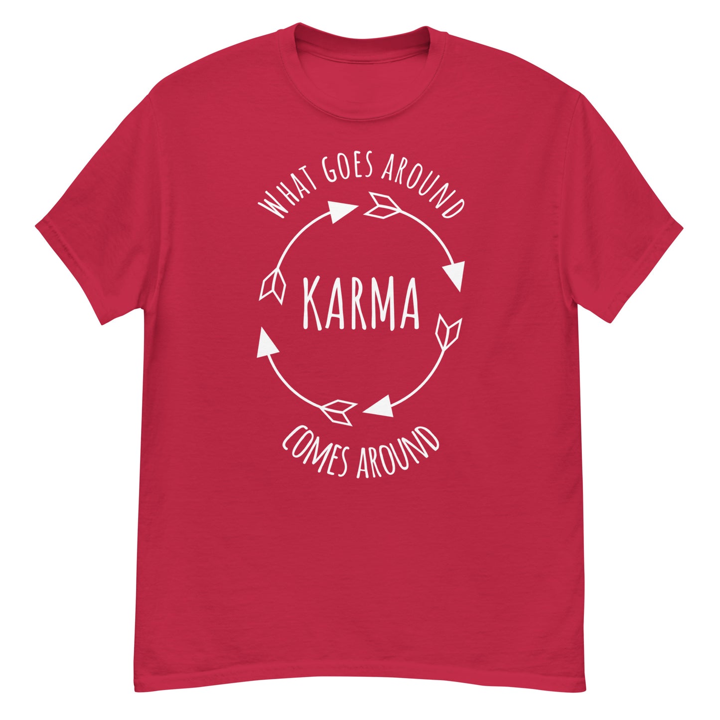 KARMA - What goes around comes around - classic tee (white lettering)