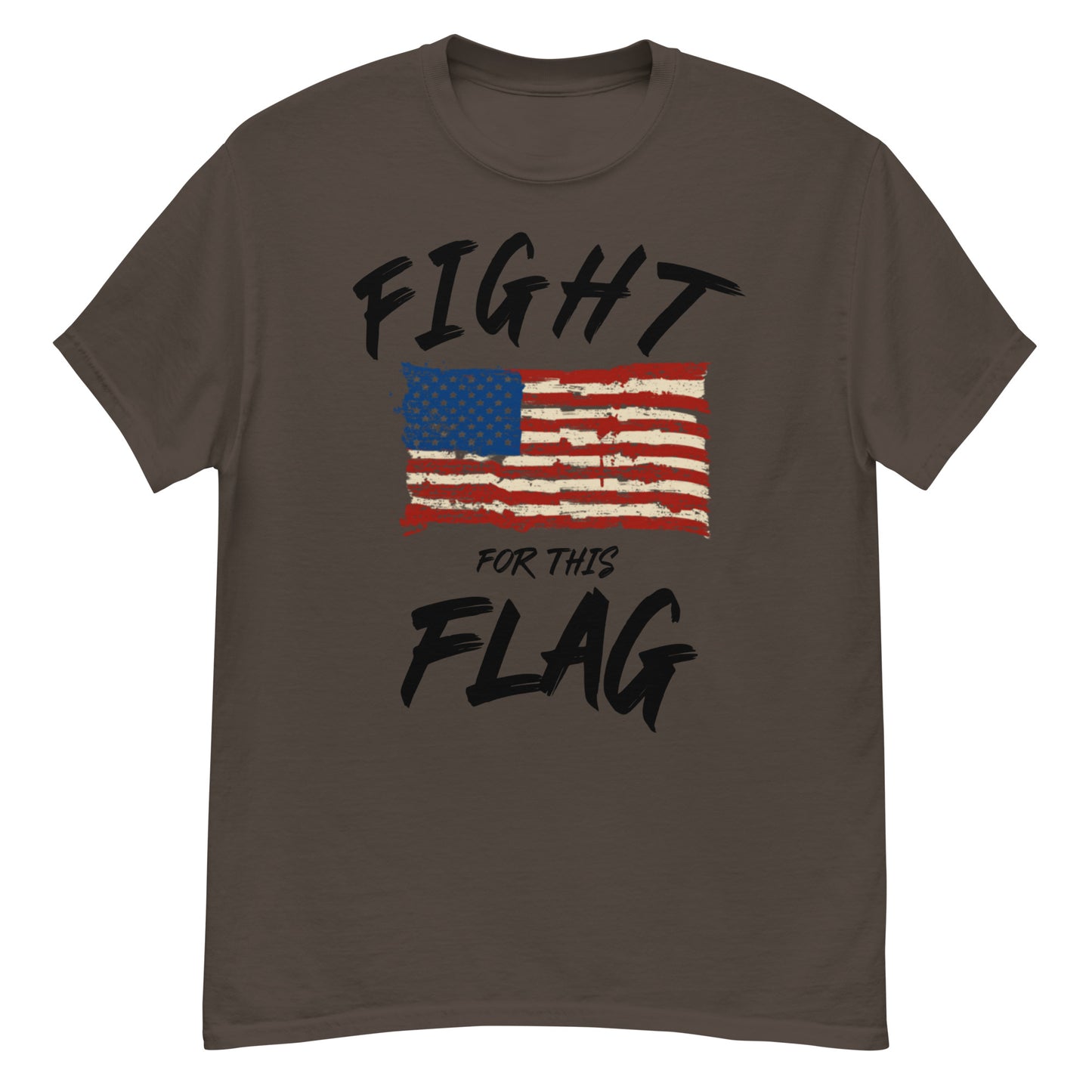 FIGHT for this FLAG unisex tee (black lettering)