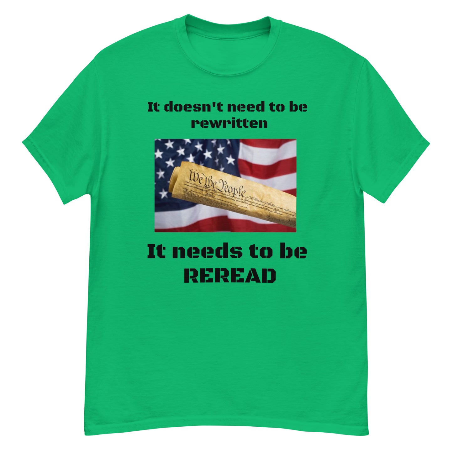 It doesn't need to be rewritten...it needs to be reread classic tee