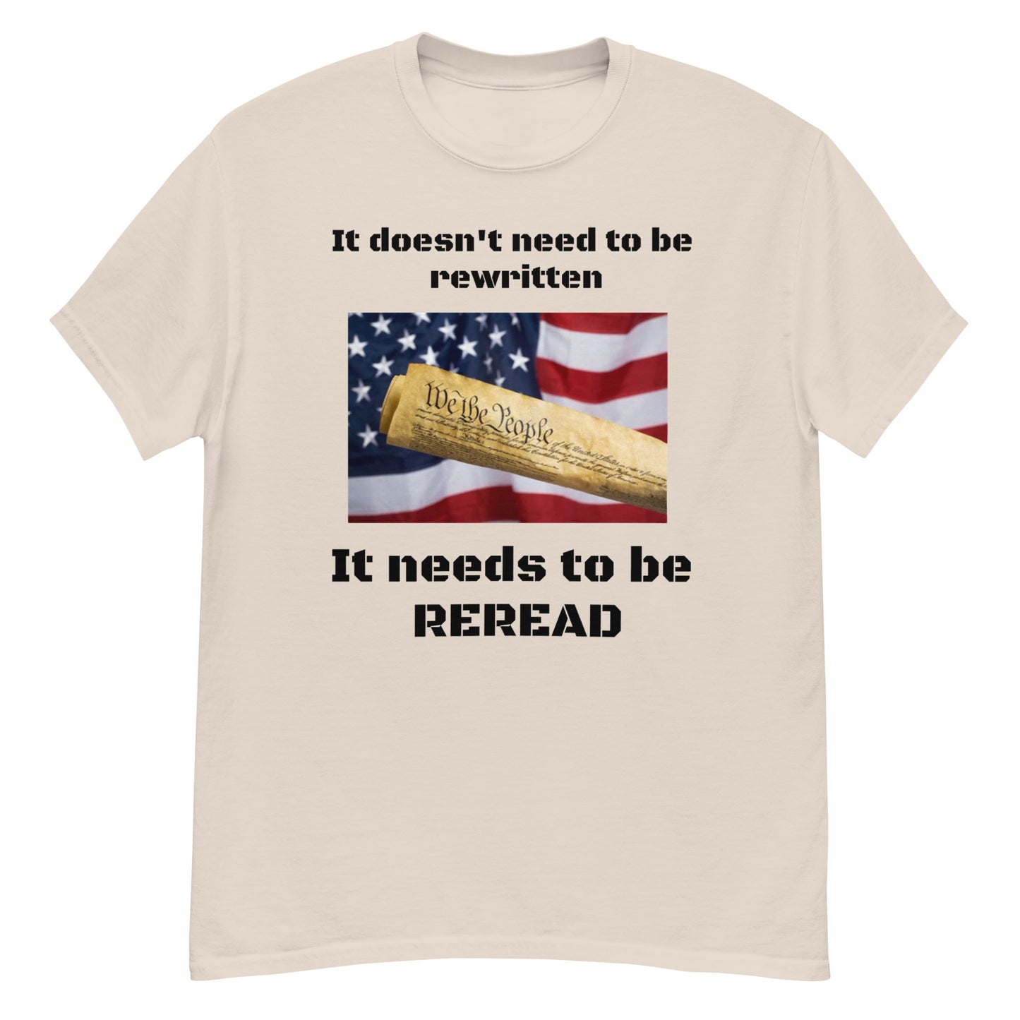 It doesn't need to be rewritten...it needs to be reread classic tee