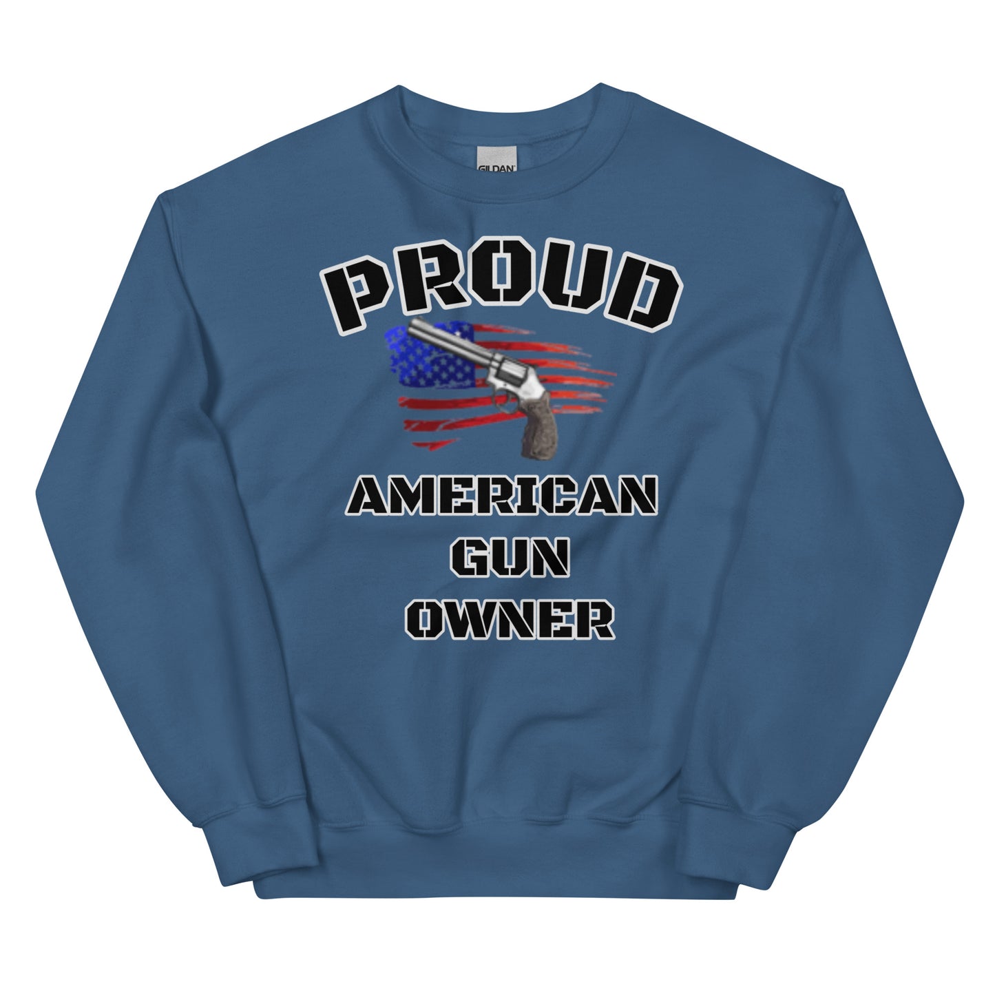 Proud American Gun Owner Unisex Crew Neck Sweatshirt