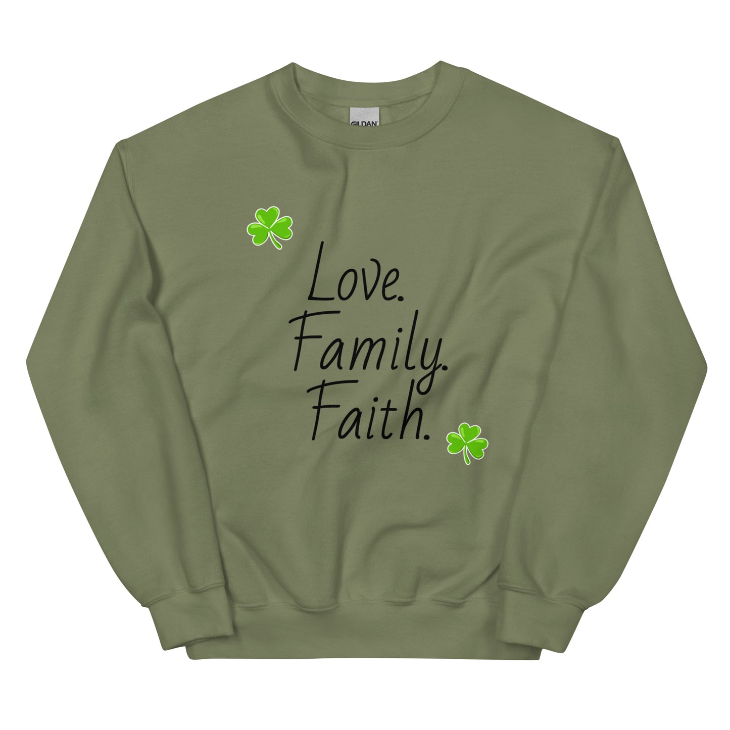Love Faith Family Unisex Crew Neck Sweatshirt