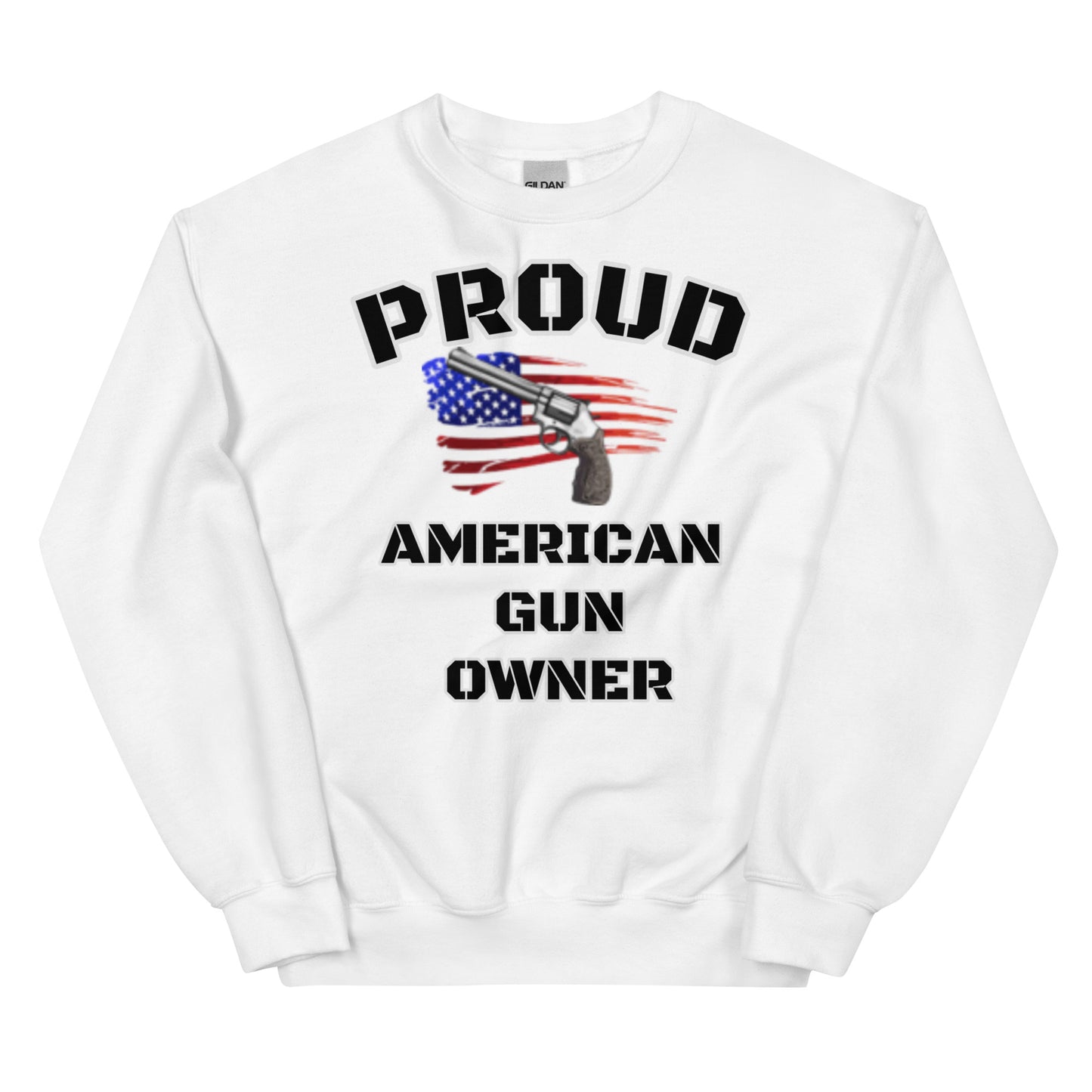 Proud American Gun Owner Unisex Crew Neck Sweatshirt