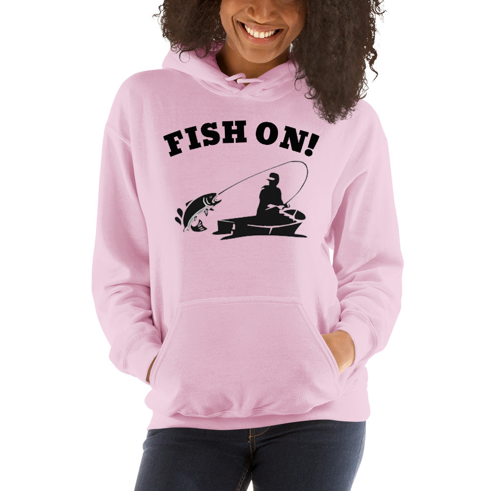 FISH ON! with fisherman Unisex Hoodie