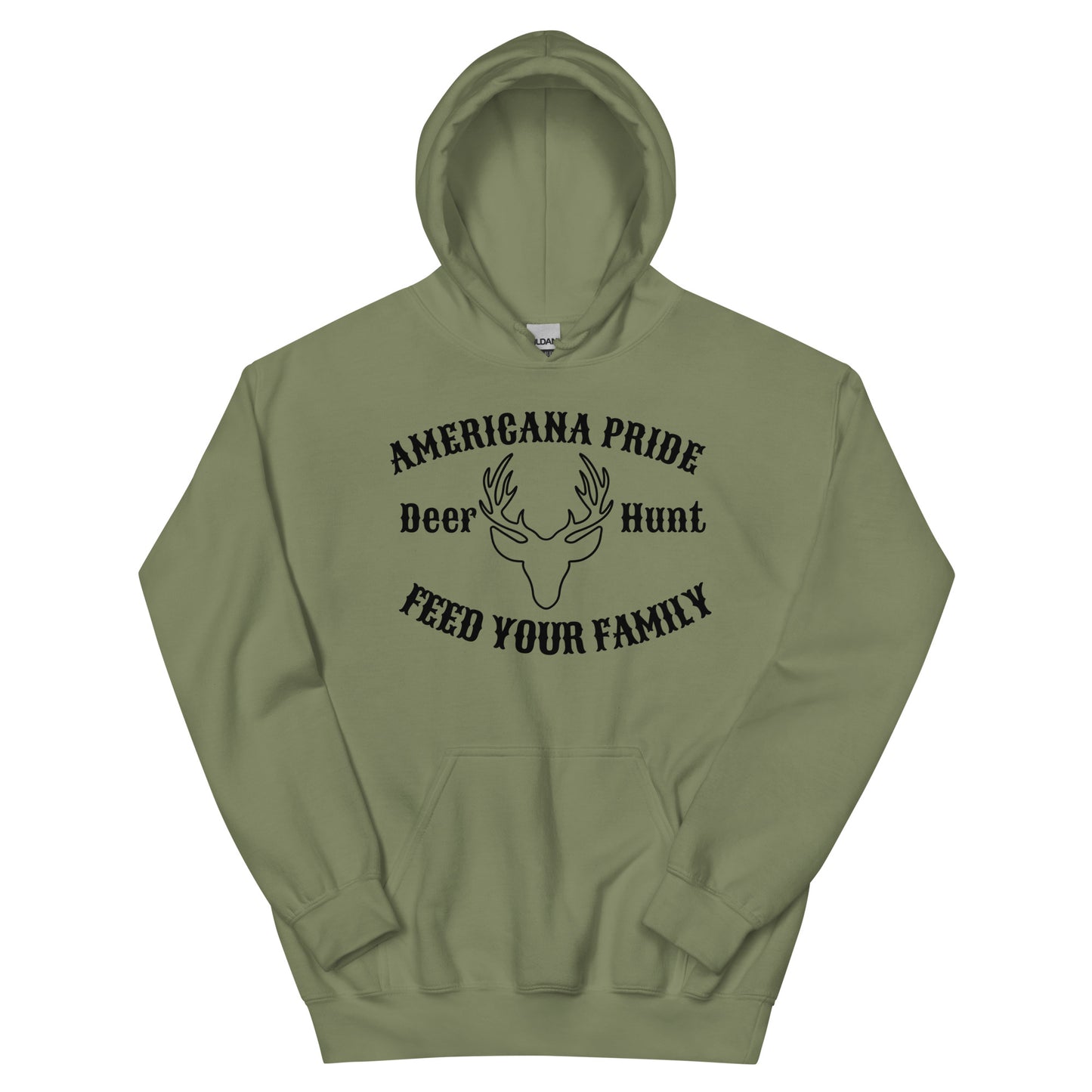 Americana Pride Deer Hunt Feed Your Family Unisex Hoodie