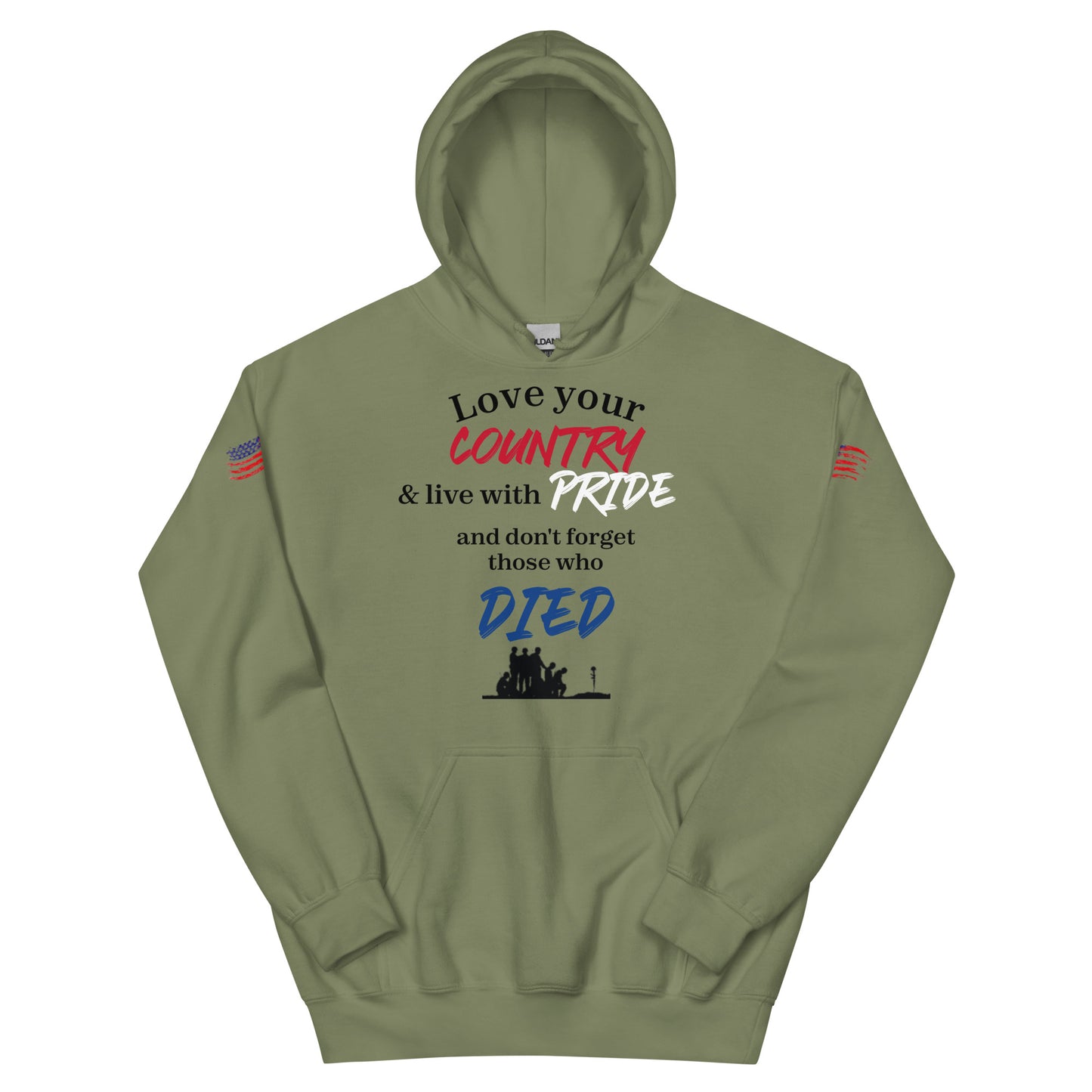 Love your country & live with pride Unisex Hoodie