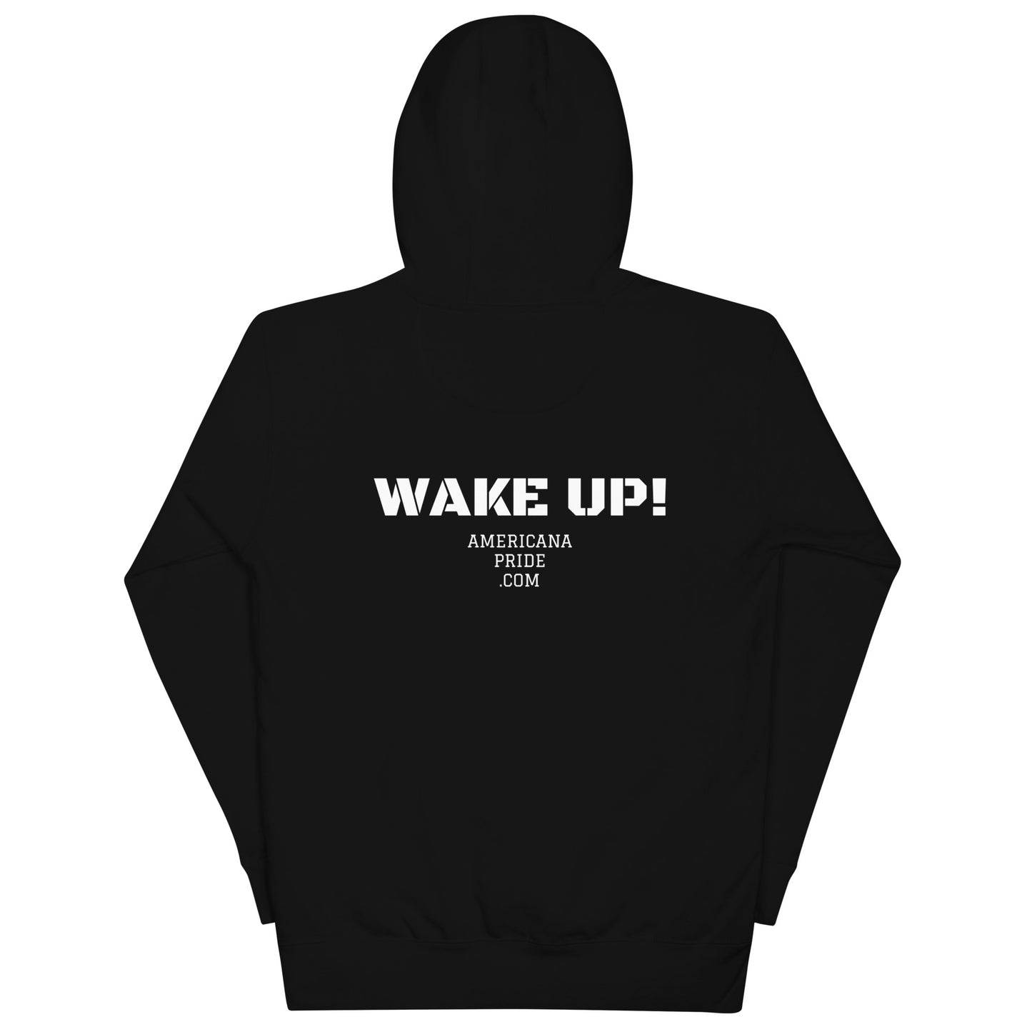If you are not part of the movement, you ARE the movement - wake up!  Unisex Hoodie (white lettering)