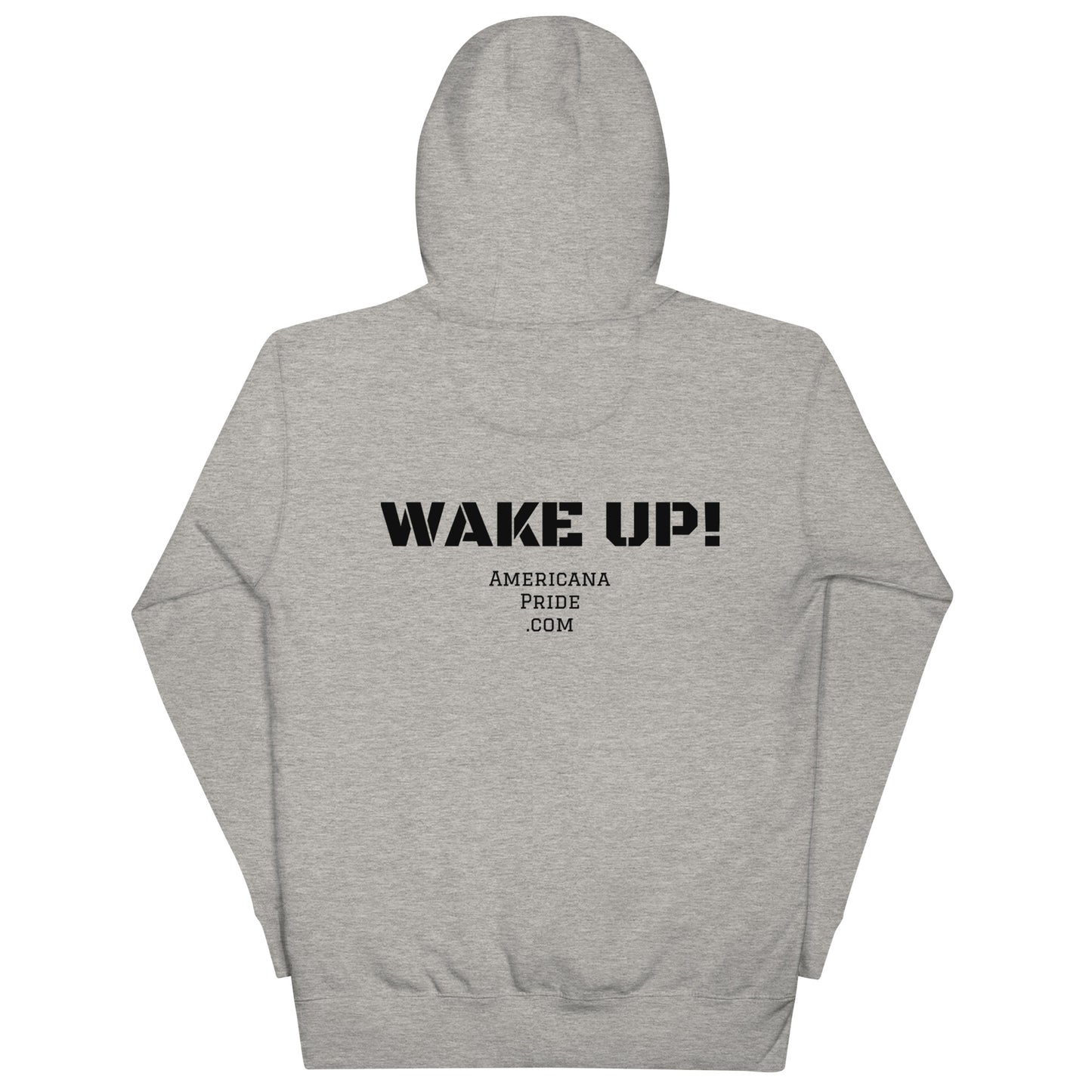 If you are not part of the Movement you are the movement - wake up! Unisex Hoodie (black lettering)