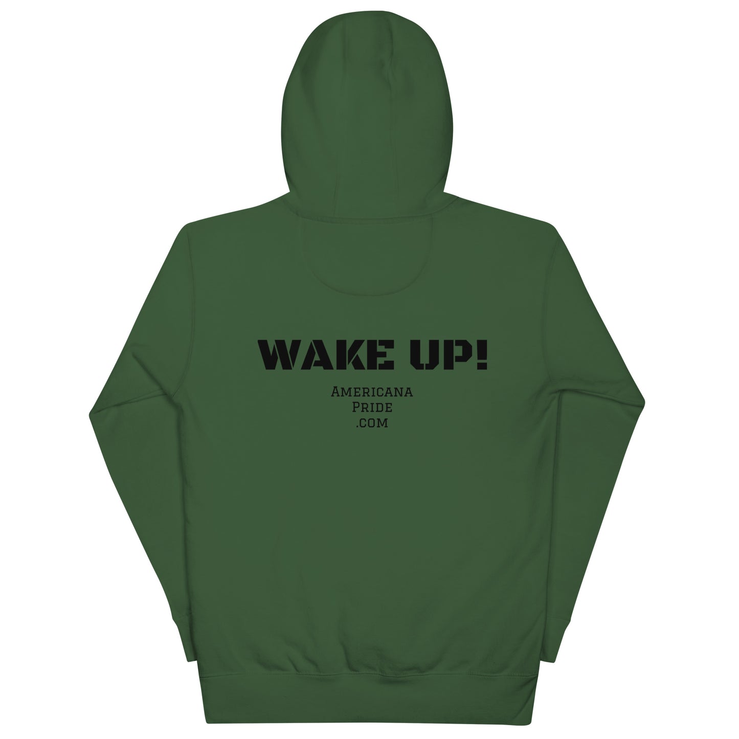 If you are not part of the Movement you are the movement - wake up! Unisex Hoodie (black lettering)