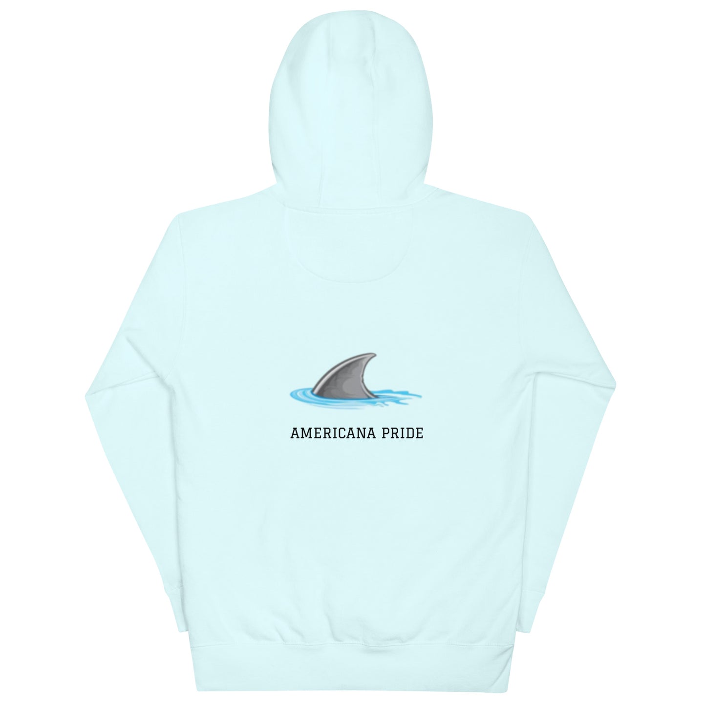 Are you the SHARK or the minnow? Unisex Hoodie (black lettering)