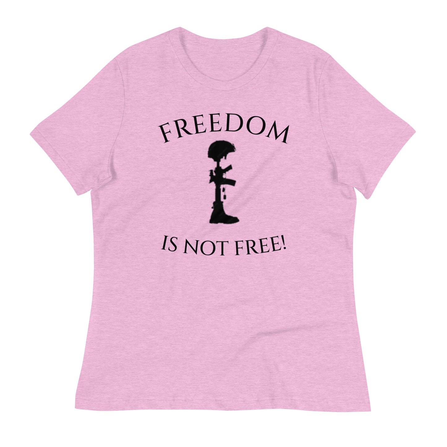 Freedom is not Free - women's tee (black design)
