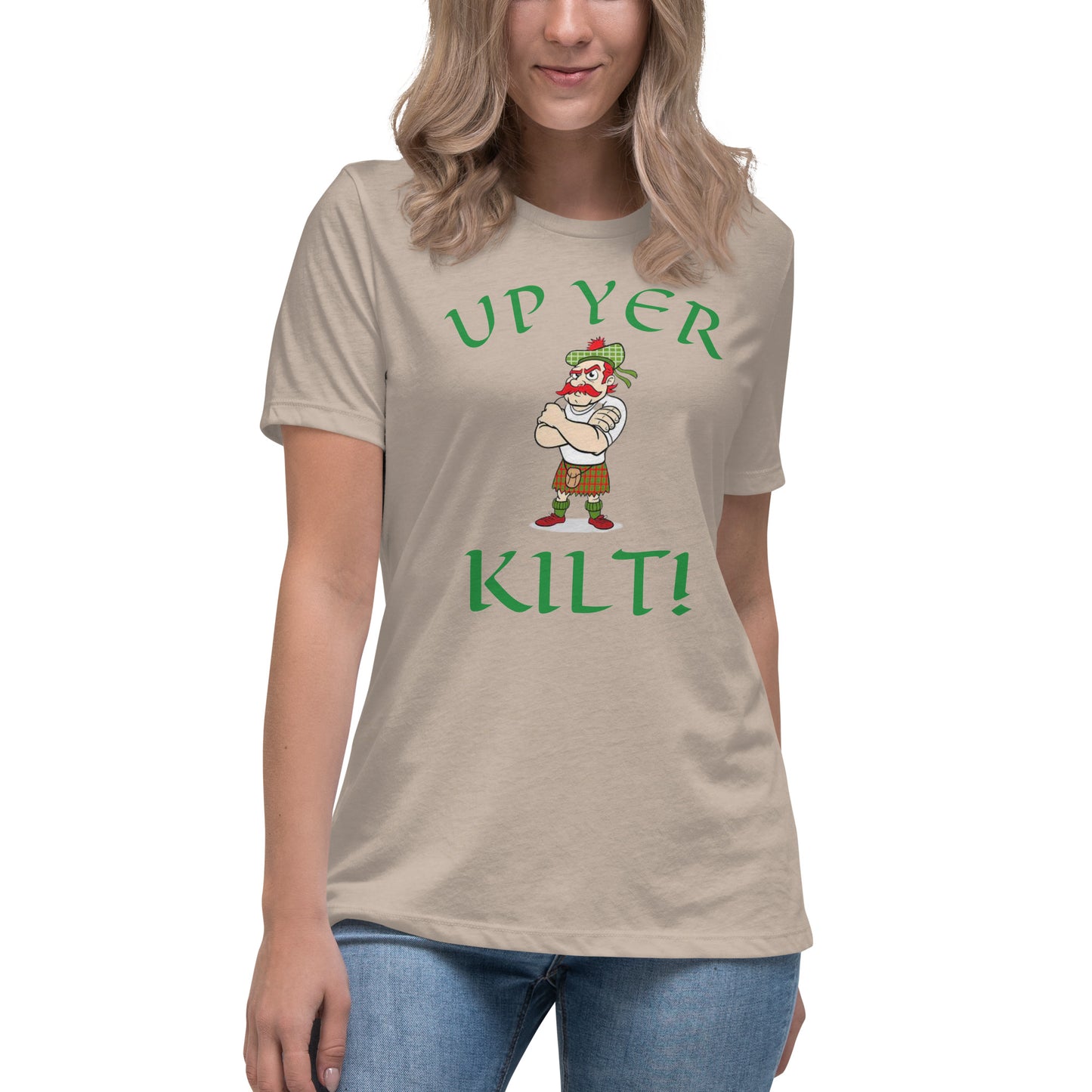 "Up yer kilt!" Women's Relaxed T-Shirt
