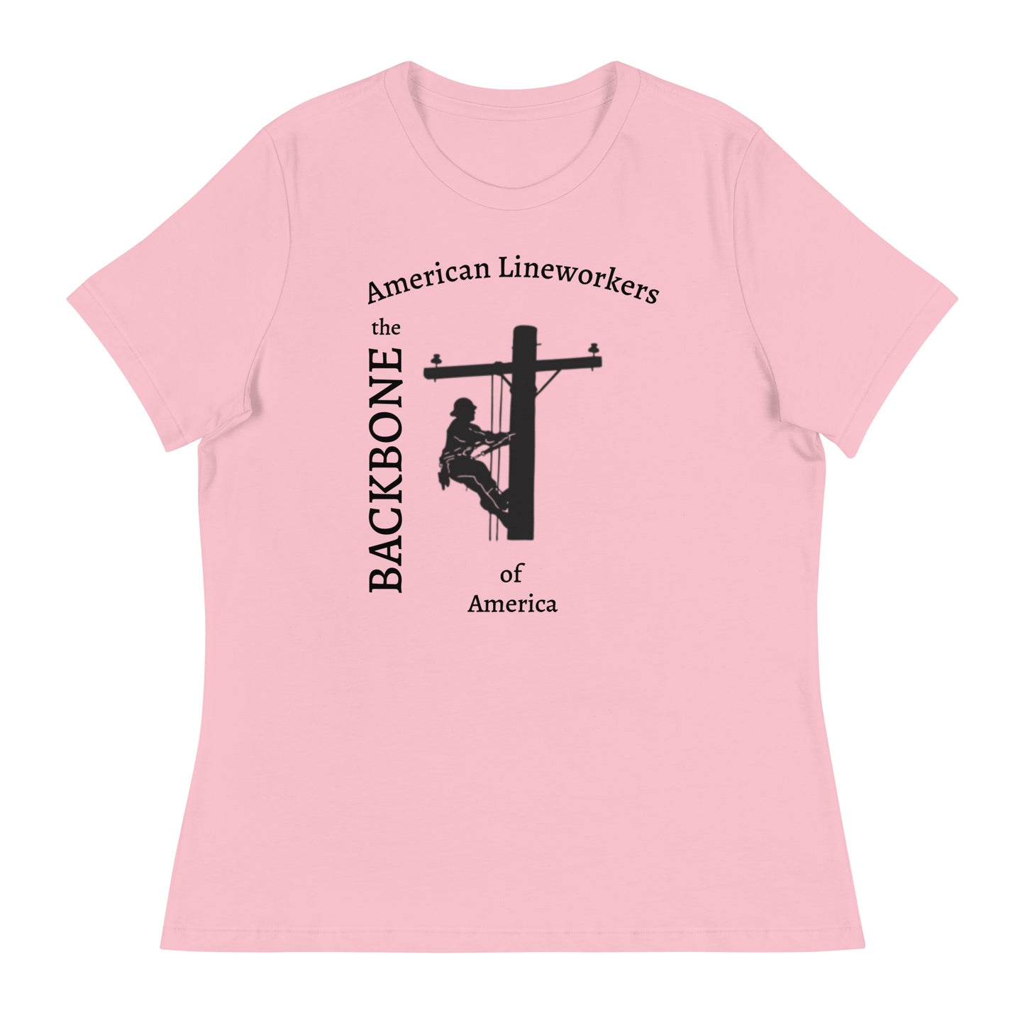 American Lineworkers Backbone of America women's tee