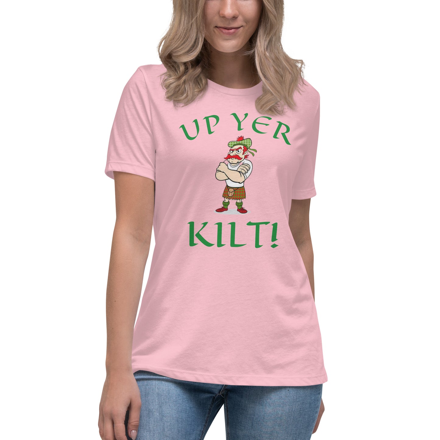 "Up yer kilt!" Women's Relaxed T-Shirt